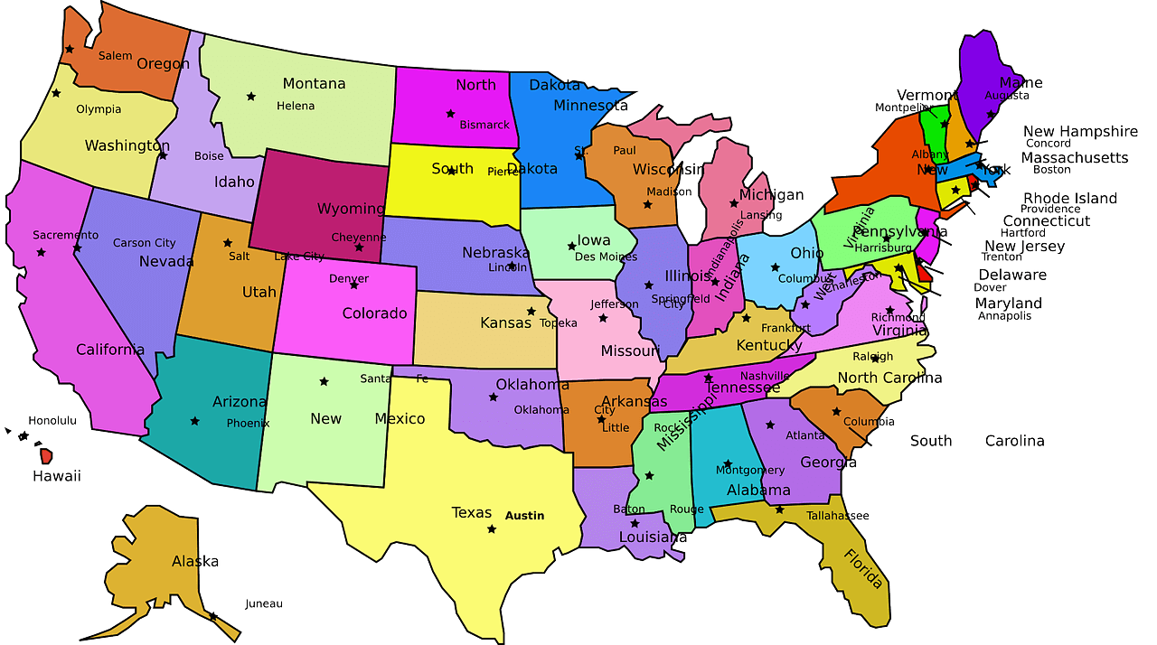 خريطة أمريكا