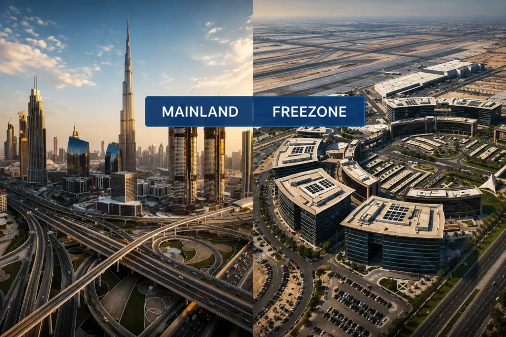 تأسيس شركة ذات مسؤولية محدودة-الفرق بين mainland وfree zone في دبي-إتقان لتأسيس الشركات وتطوير الأعمال - ITQAN